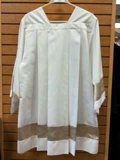 White Surplice with Gold Banding - SO996M