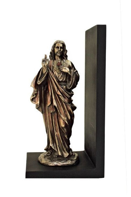 Sacred Heart of Jesus Bookend - ZWSR77854-Inspirational Gifts-Goldscheider of Vienna-Michigan Church Supply