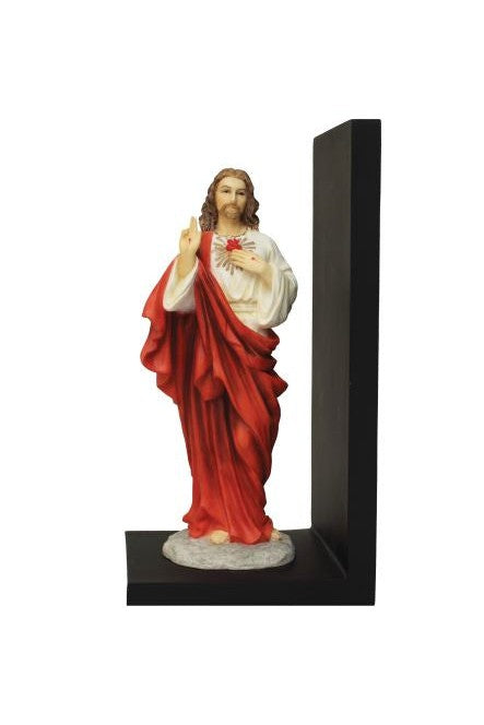 Sacred Heart of Jesus Bookend - ZWSR77854C-Inspirational Gifts-Goldscheider of Vienna-Michigan Church Supply