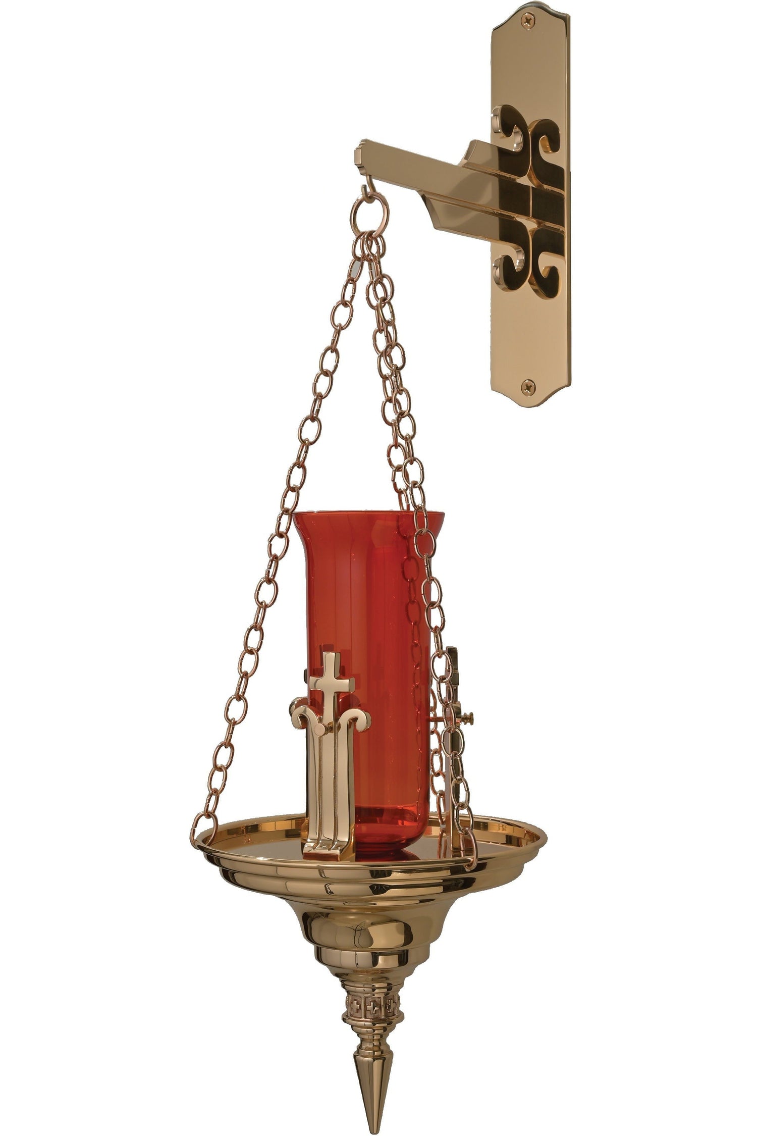 Sanctuary Lamp for Wall with chain - QF20HSL34-Church Life-Empire Bronze-With Bracket-Combination-Michigan Church Supply