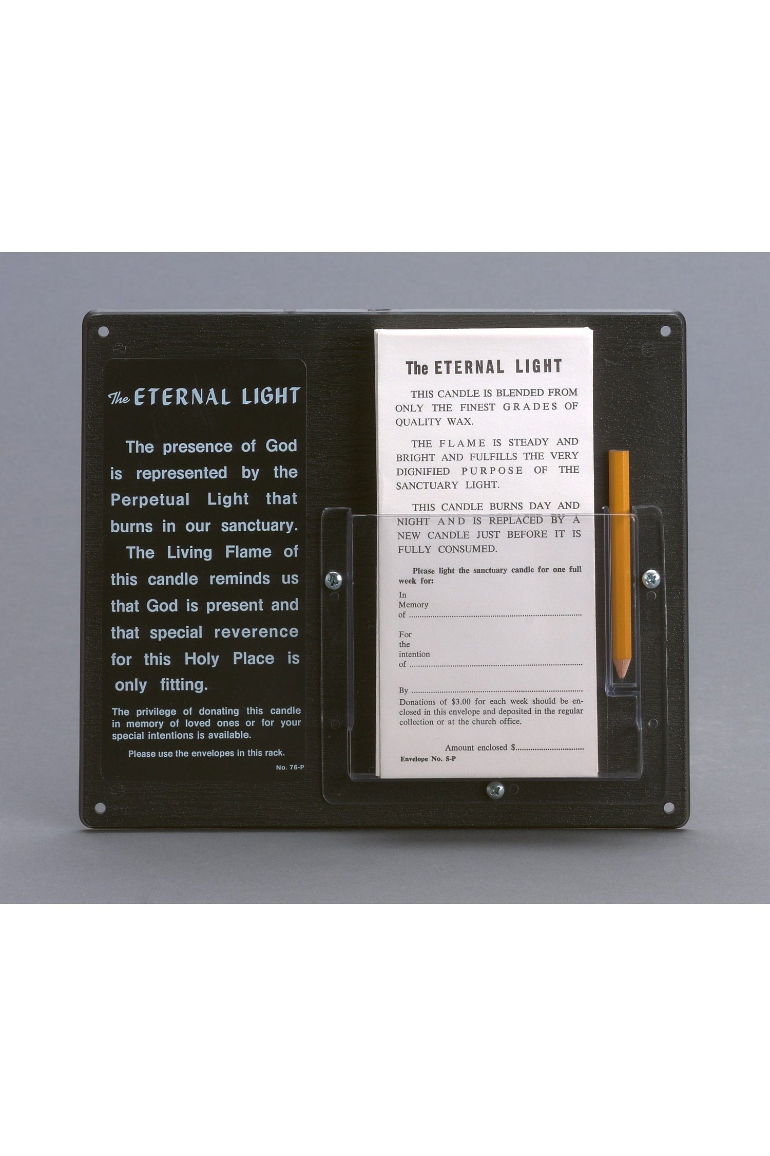 Sanctuary Light Donor Center-RU76P-Church Life-Flynn MFG-Michigan Church Supply