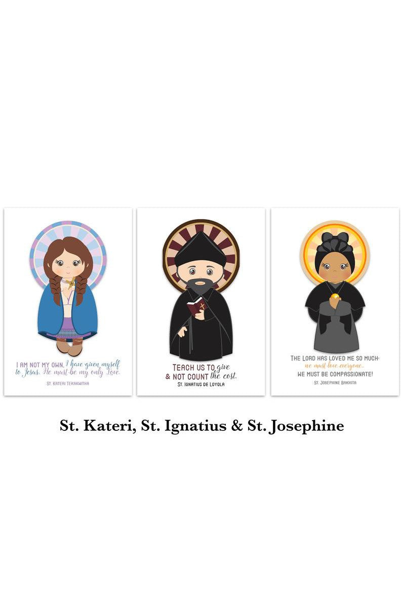 Set of Saint Flash Cards - NE15576-Inspirational Gifts-New Day-Michigan Church Supply