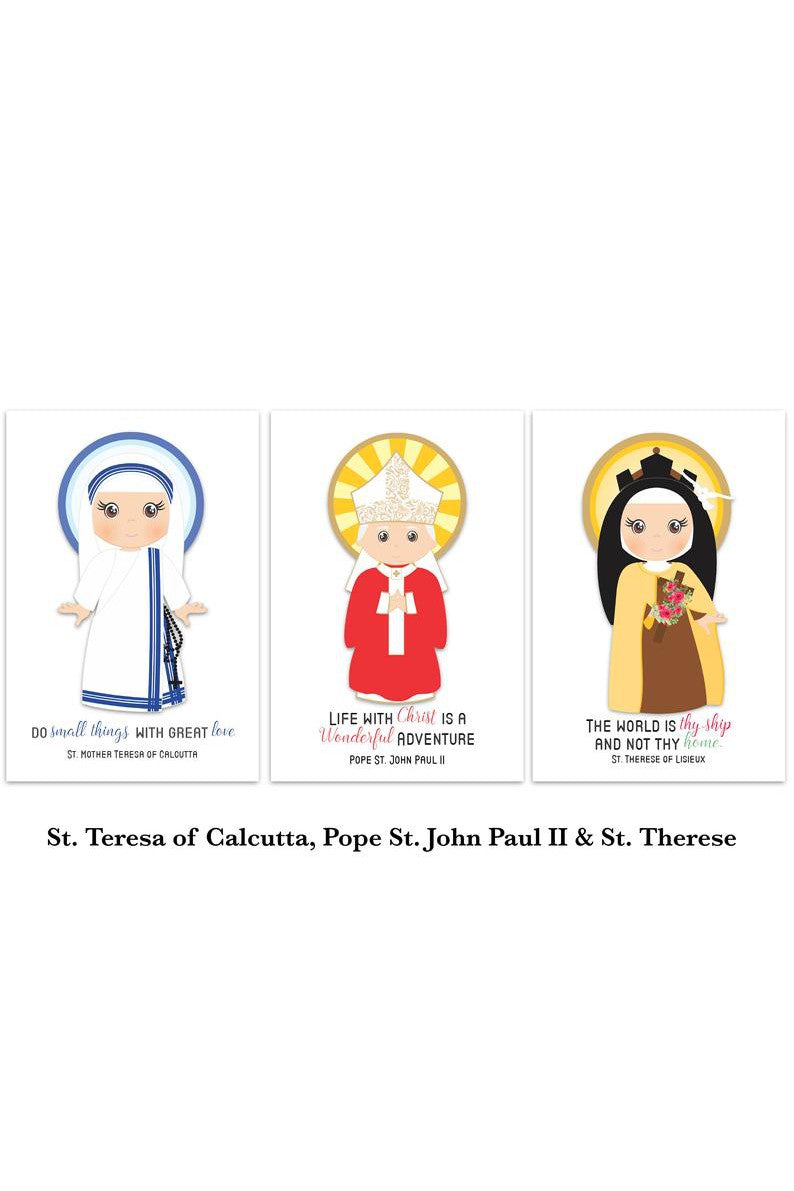 Set of Saint Flash Cards - NE15576-Inspirational Gifts-New Day-Michigan Church Supply