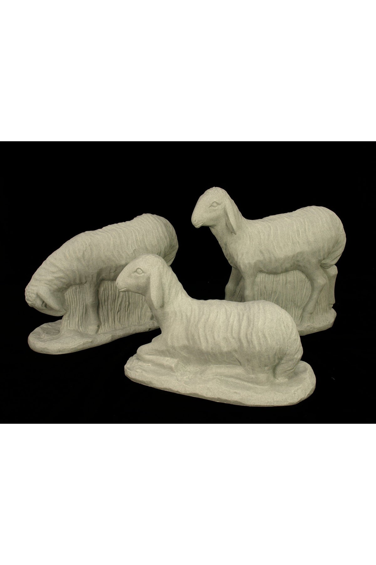 Sheep (Set of Three) WJSA3653C-Inspirational Gifts-Space Age Plastics-Granite-Michigan Church Supply