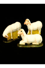 Sheep (Set of Three) WJSA3653C-Inspirational Gifts-Space Age Plastics-Colored-Michigan Church Supply