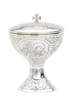 Small Ciboria-EW1803-Church Life-Molina/Artistic Silver-Brass Silver Plated-Michigan Church Supply