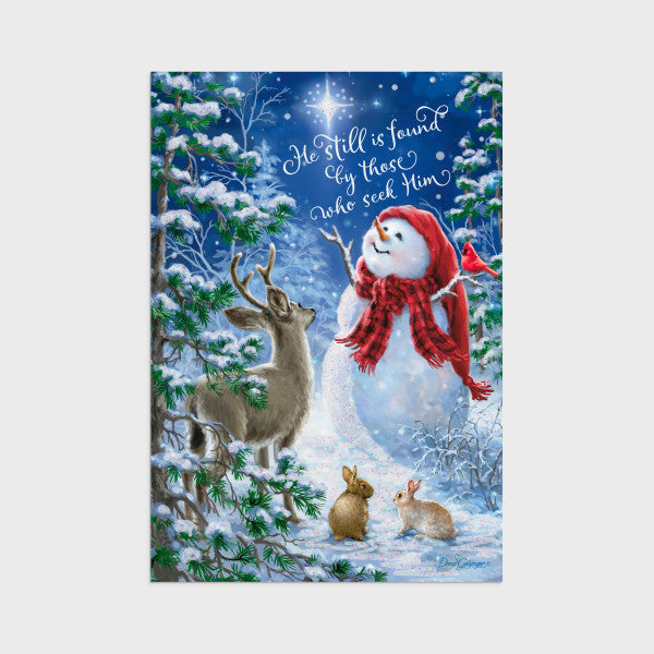 Snowman Gazer - Christmas Boxed Cards - HKJ3372-Inspirational Gifts-Day Spring-Michigan Church Supply