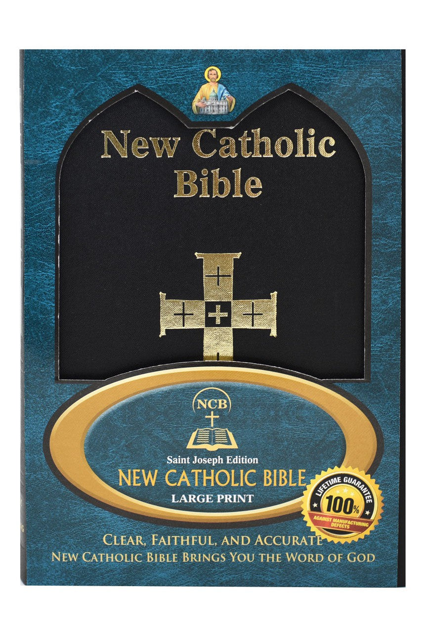 St Joseph New Catholic Bible black - (large type) - GF61422-Inspirational Gifts-Catholic Book Publishing Corp-Michigan Church Supply