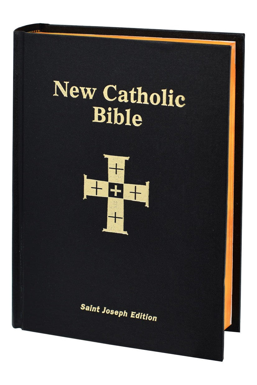 St Joseph New Catholic Bible black - (large type) - GF61422-Inspirational Gifts-Catholic Book Publishing Corp-Michigan Church Supply