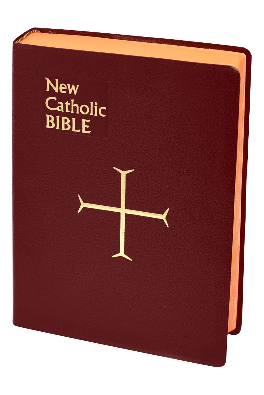 St Joseph New Catholic Bible burgundy (large type) - GF61410BG-Inspirational Gifts-Catholic Book Publishing Corp-Michigan Church Supply