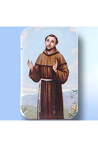 St. Francis Illustrated Magnet - WSCM25FR-Inspirational Gifts-San Francis-Michigan Church Supply