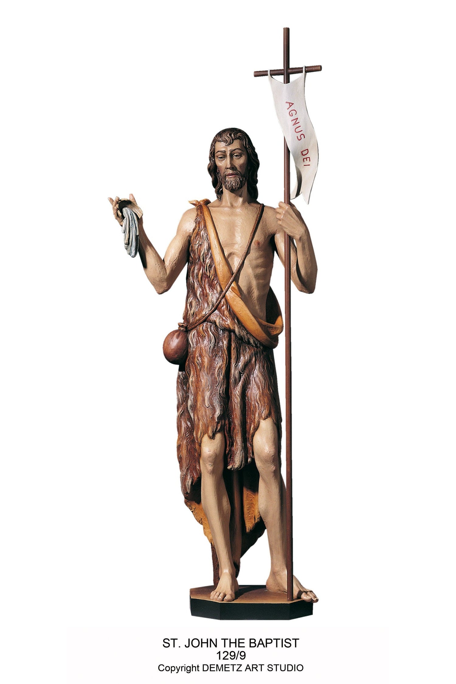 St. John The Baptist - HD1299-Church Life-Demetz-Linden Wood 48"-Michigan Church Supply