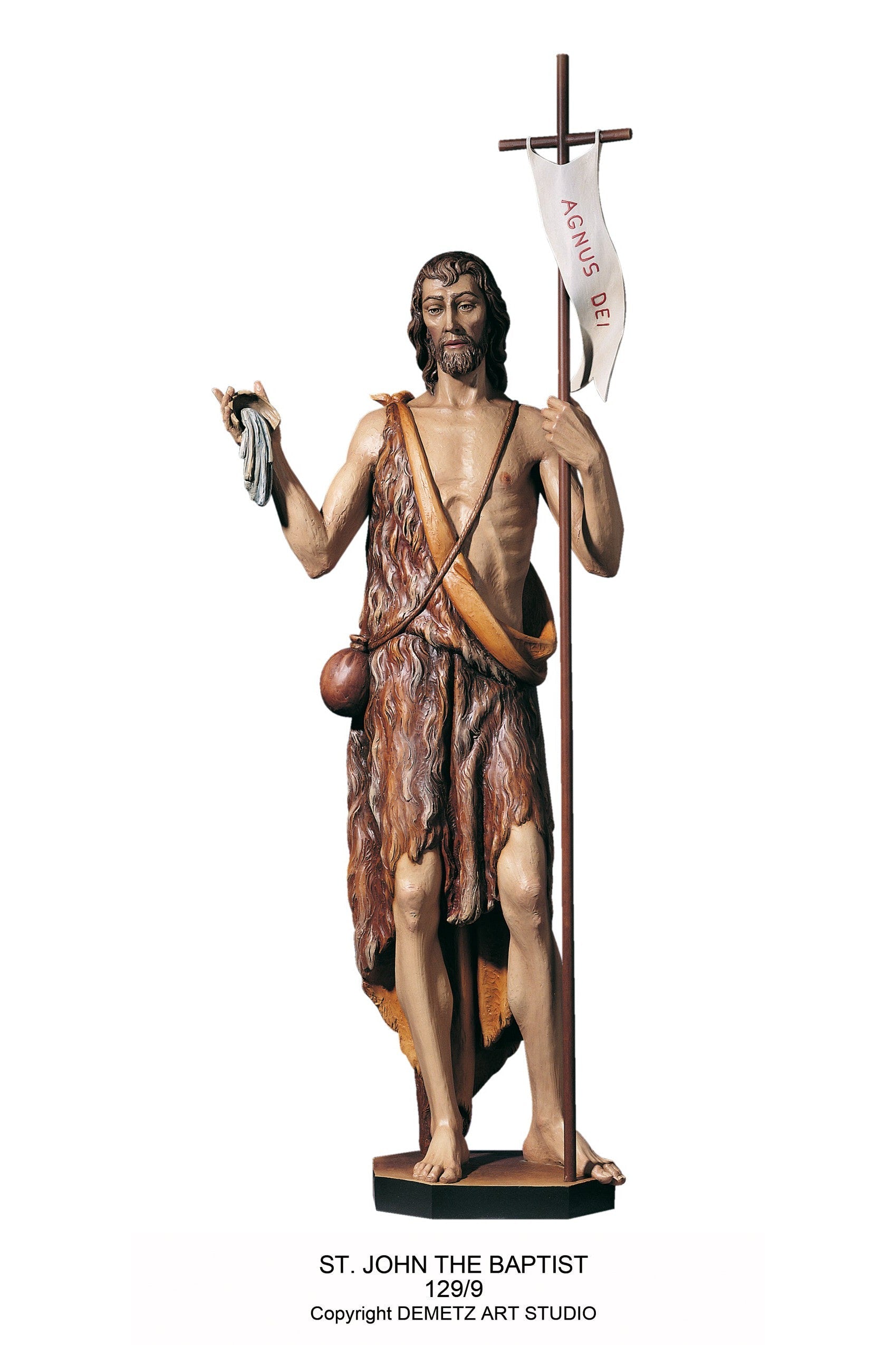 St. John The Baptist - HD1299-Church Life-Demetz-Linden Wood 48"-Michigan Church Supply