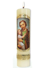 St. Joseph 2" x 8" Candle - WSCAN50JO-Inspirational Gifts-San Francis-Michigan Church Supply