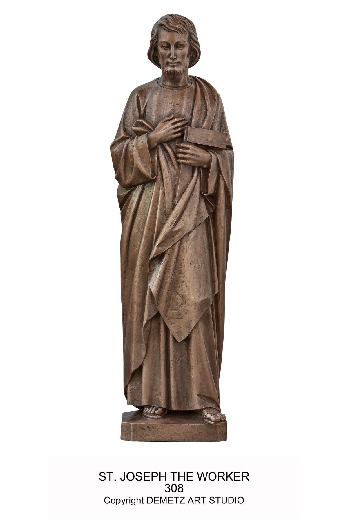 St. Joseph The Worker - HD308-Church Life-Demetz-Fiberglass 30"-Michigan Church Supply