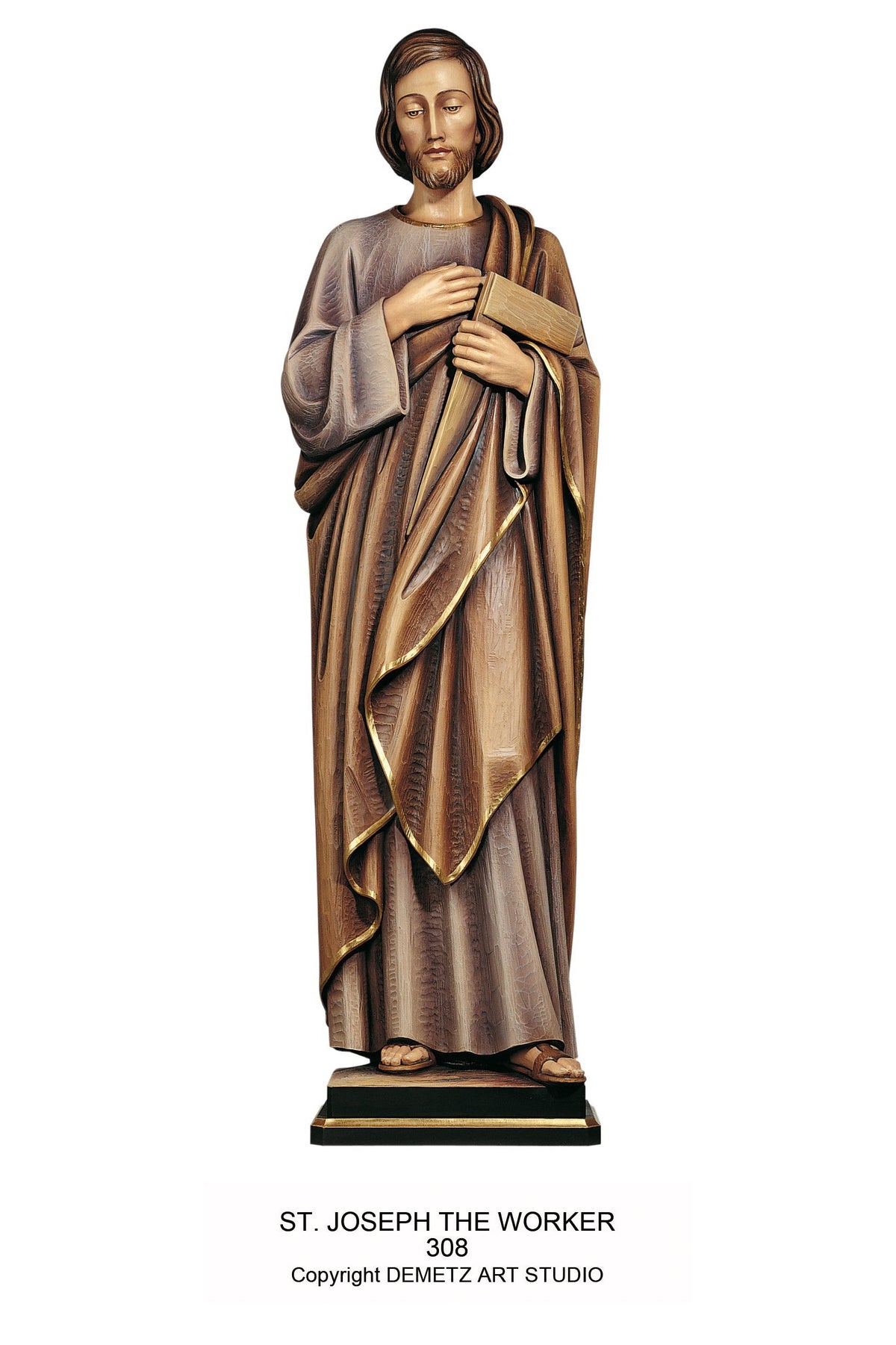 St. Joseph The Worker - HD308-Church Life-Demetz-Fiberglass 30"-Michigan Church Supply