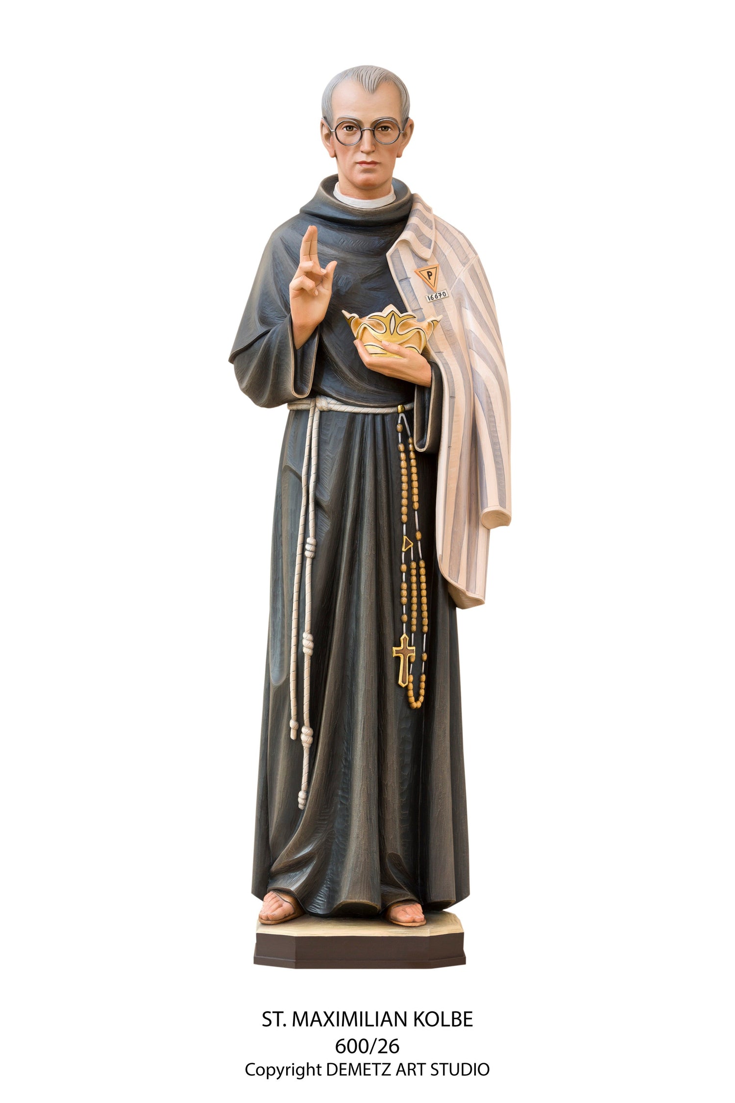 St. Maximilian Klobe - HD60026-Church Life-Demetz-Fiberglass 42"-Michigan Church Supply