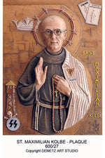 St. Maximilian Klobe - High Relief - HD60027-Church Life-Demetz-Fiberglass 21" x 15"-Michigan Church Supply