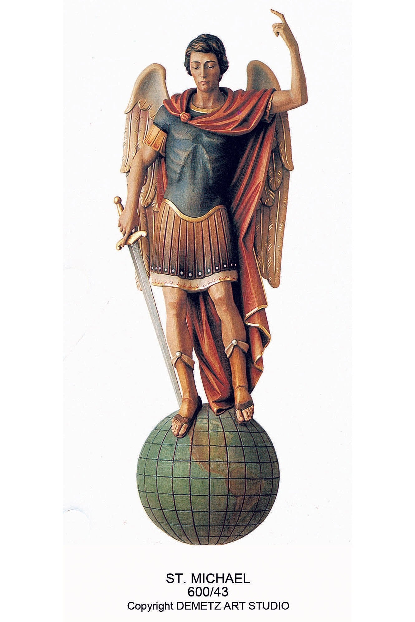 St. Michael - 3/4 Relief - HD60043-Church Life-Demetz-Michigan Church Supply