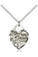 St. Michael the Archangel Medal - FN3203-Jewelry-Bliss Mfg-Sterling Silver-Michigan Church Supply
