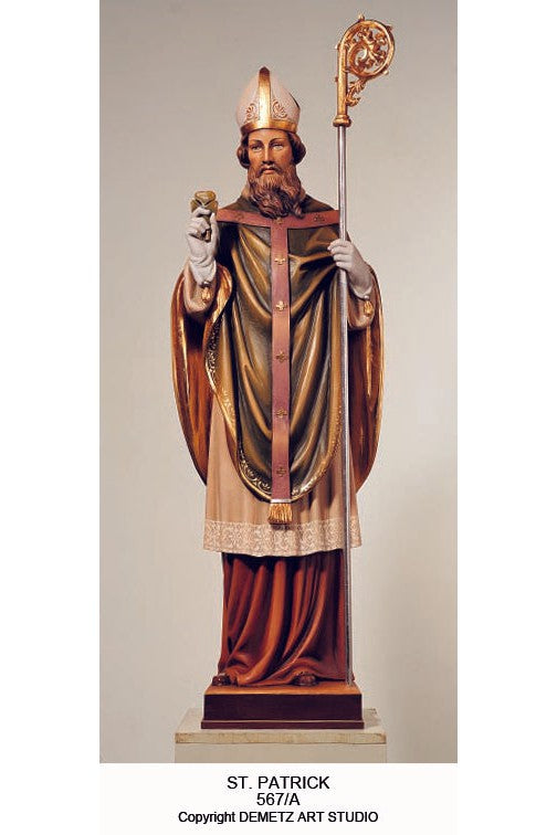 St. Patrick - HD567A-Church Life-Demetz-Linden Wood 36"-Michigan Church Supply