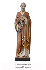 St. Peter The Apostle - HD508-Church Life-Demetz-Linden Wood 36"-Michigan Church Supply