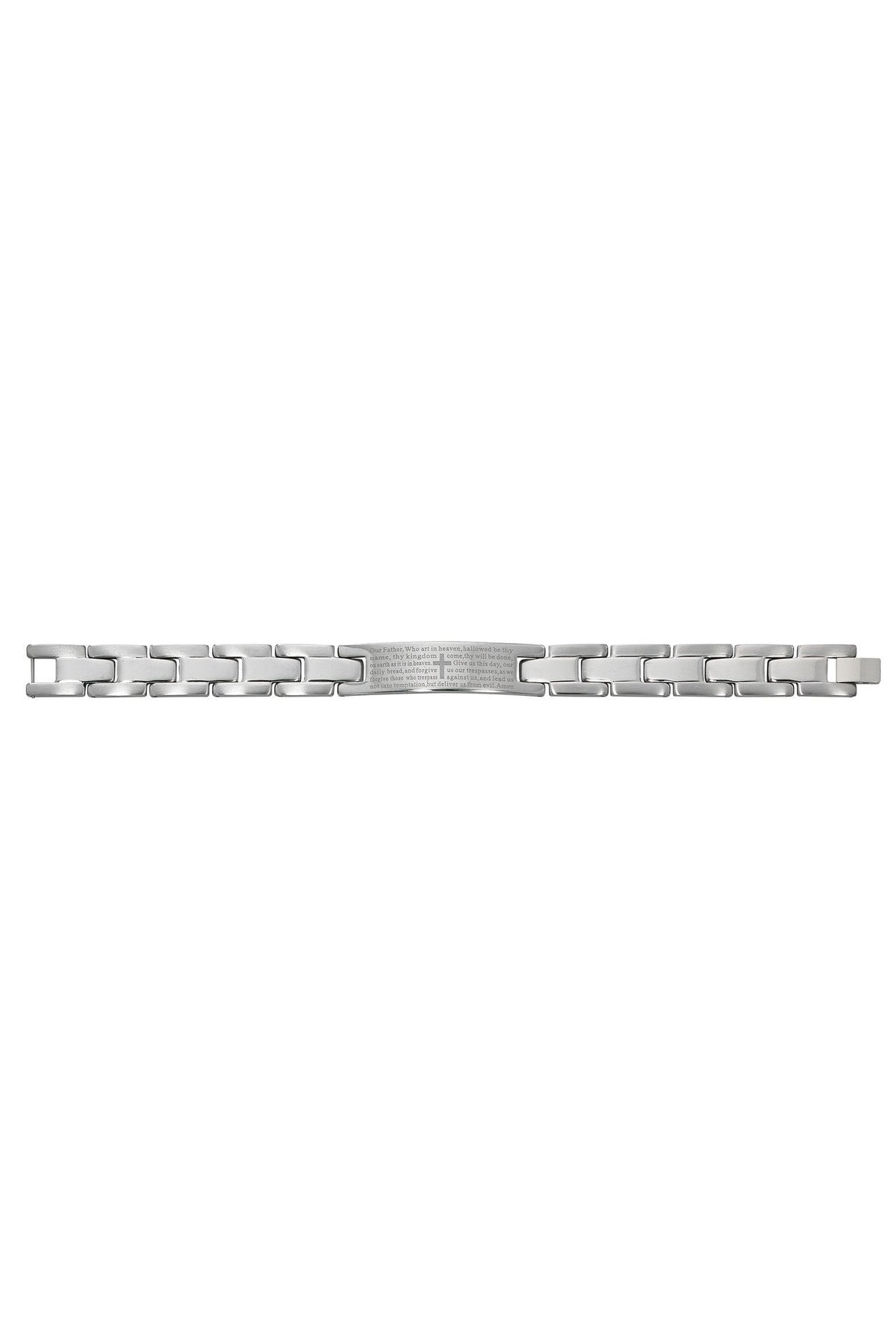 Stainless Steel Our Father Bracelet UZBR888-Jewelry-McVan-Michigan Church Supply
