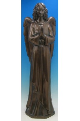 Standing Angel WJSA3670C-Inspirational Gifts-Space Age Plastics-Bronze-Michigan Church Supply
