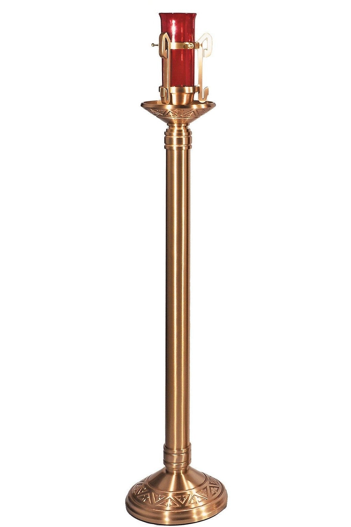 Standing Sanctuary Lamp - OF99SSL40-Church Life-Empire Bronze-Satin-Height 44" Base 11-1/2" Diameter-Michigan Church Supply