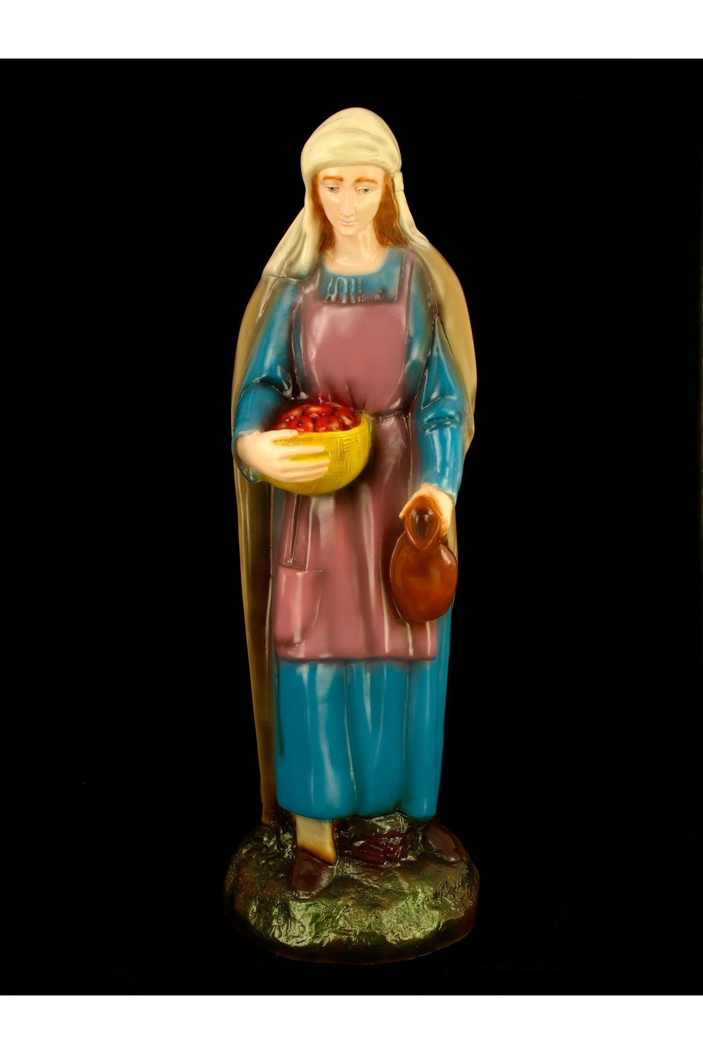 Standing Shepherdess WJSA3655C-Inspirational Gifts-Space Age Plastics-Colored-Michigan Church Supply