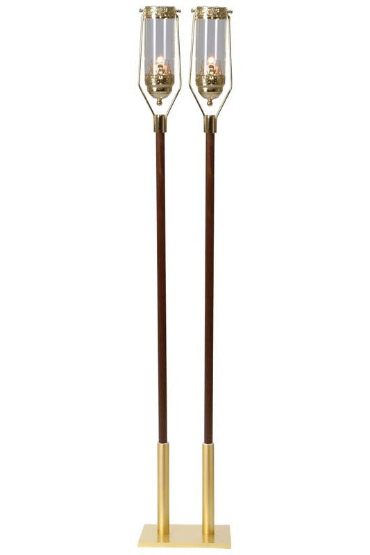 Swinging Processional Torch with Globe (Best Seller) - MIK537-Church Life-Koley-Extra Glass-Michigan Church Supply