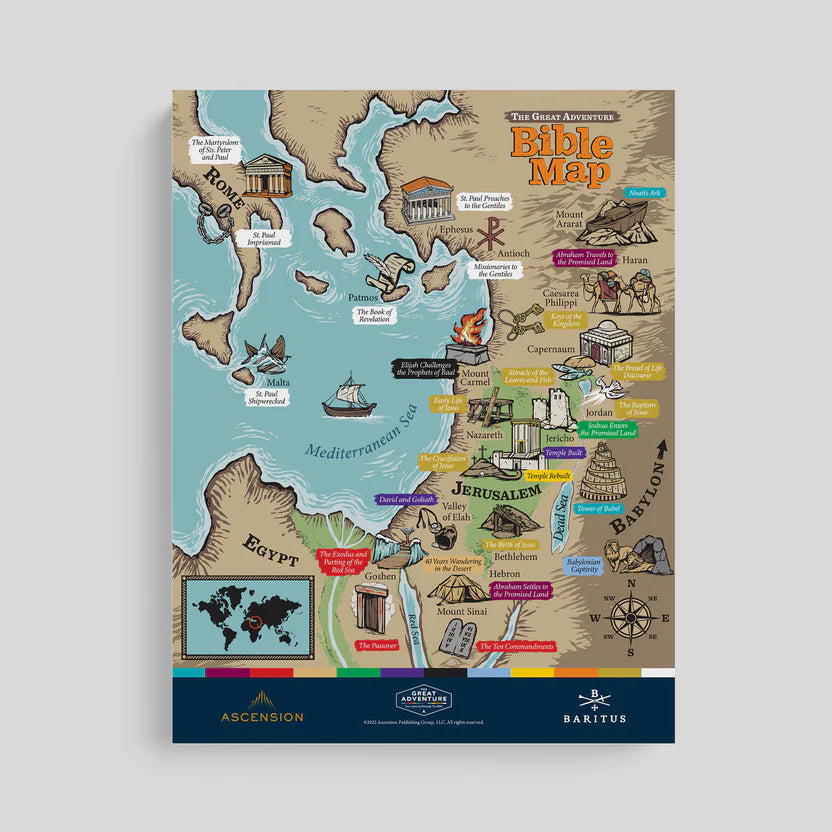 The Great Adventure Bible Map - PP44245