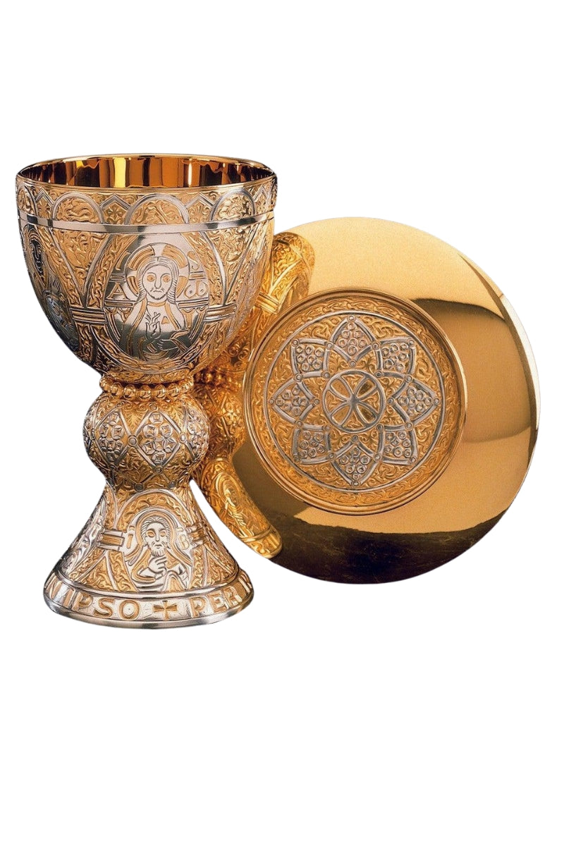 The Tassilo Chalice and Paten Set-EW2330-Church Life-Molina/Artistic Silver-Brass-Michigan Church Supply
