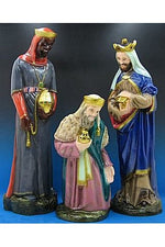 Three Kings (Set of Three) WJSA3656C-Inspirational Gifts-Space Age Plastics-Colored-Michigan Church Supply