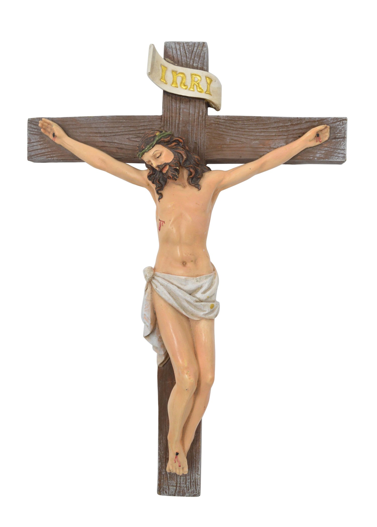 CRUCIFIX 11.5" x 8" POLY RESIN - WSCX890XF