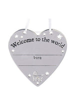 Welcome to the World Personalizable Heart- LI19820-Inspirational Gifts-Roman, Inc-Michigan Church Supply