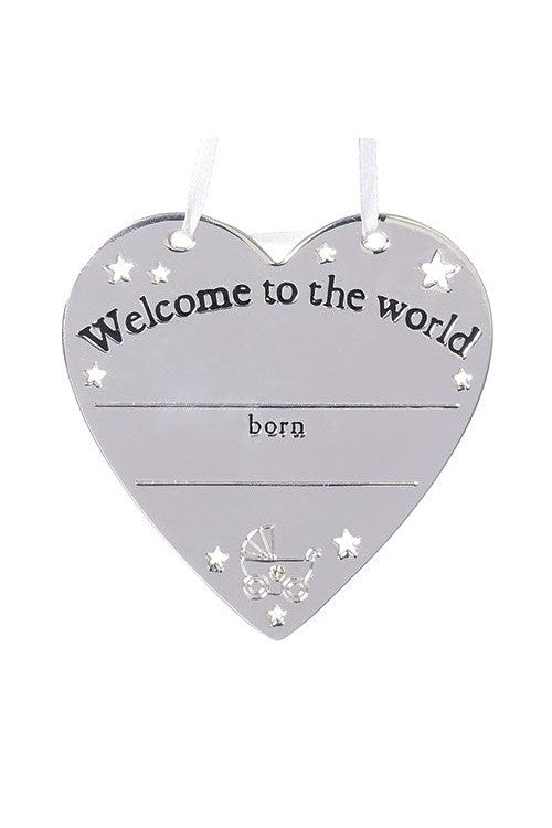 Welcome to the World Personalizable Heart- LI19820-Inspirational Gifts-Roman, Inc-Michigan Church Supply
