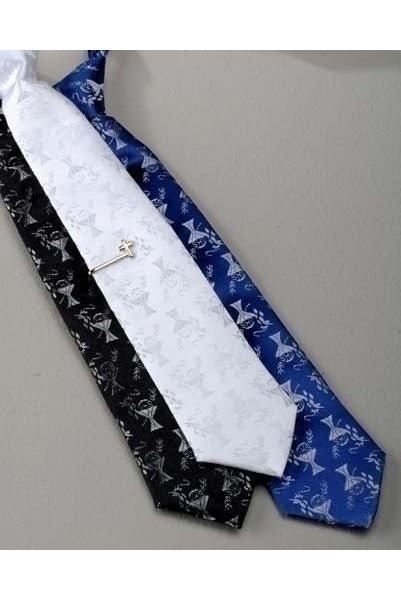 White Tie and Tie Bar Set - LI95250-Inspirational Gifts-Roman, Inc-Michigan Church Supply