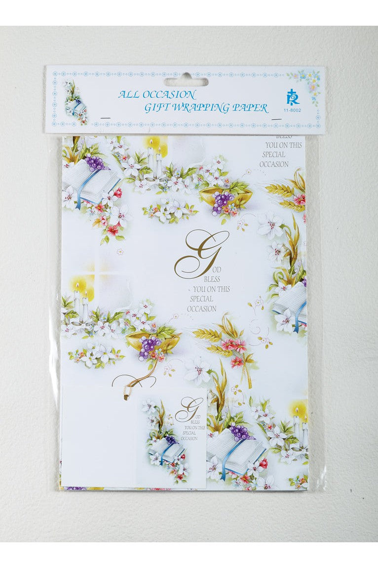 Wrapping Paper - All Occasion - LA118002-Inspirational Gifts-RELIGIOUS ART INC-Michigan Church Supply