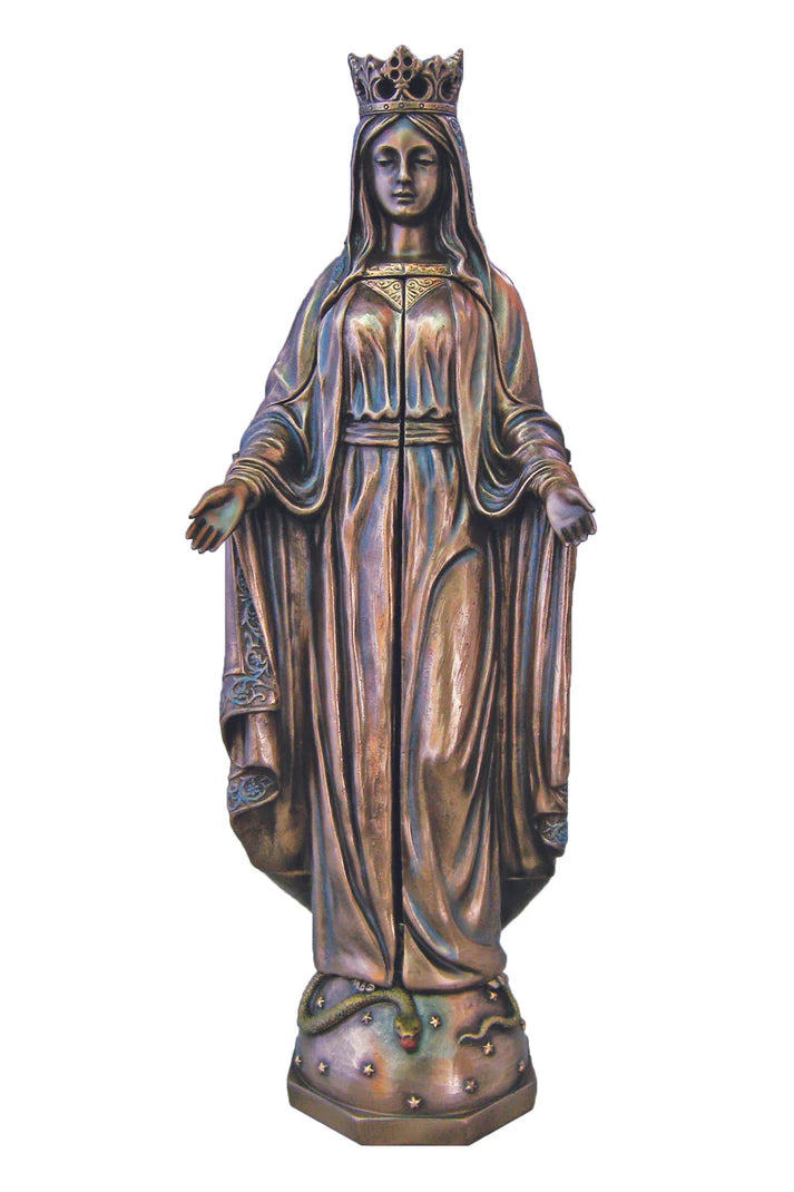 Our Lady of Sorrows Triptych Bronze Statue - ZWSR75630