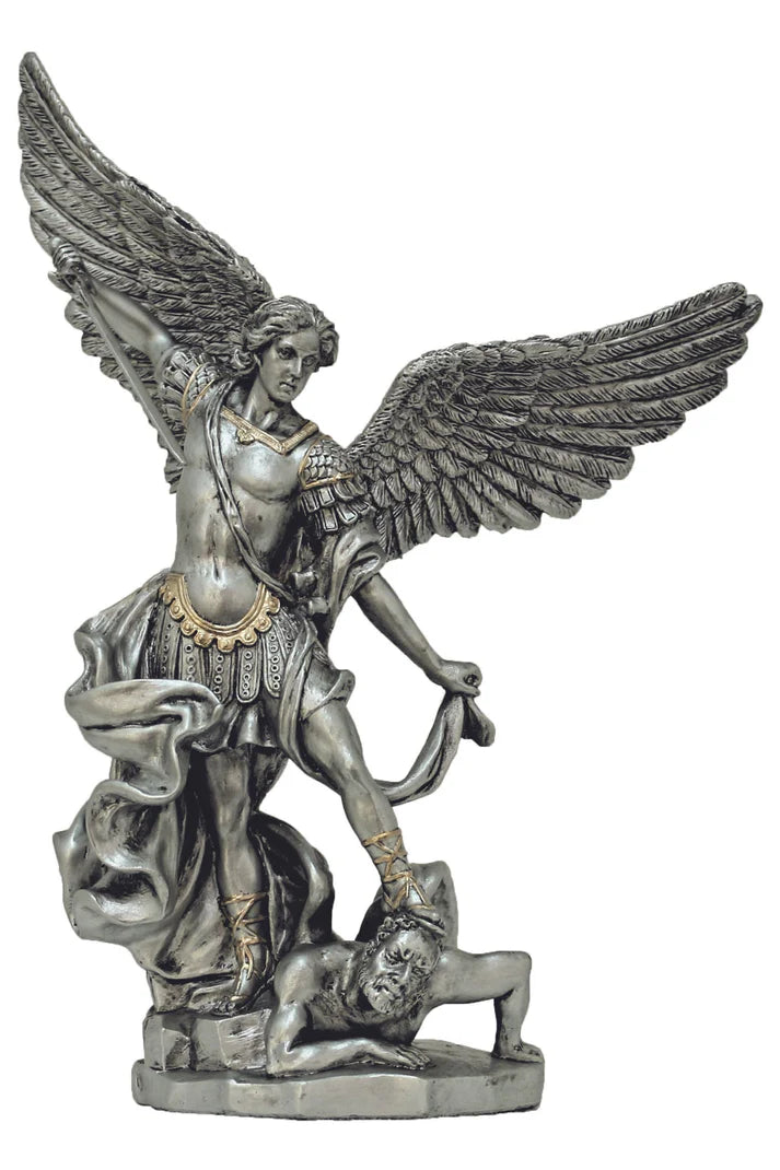 St. Michael Statue Pewter Style  ZWSR76519PE