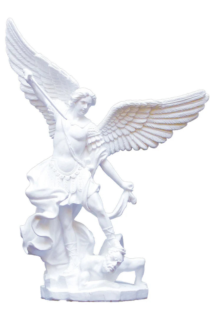 St. Michael Statue All White -ZWSR76519WNB