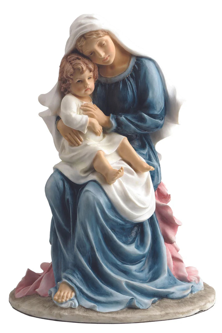 Seated Madonna & Child Statue - ZWSR77376C