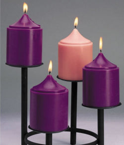 Advent Church Size Candles All White Set of 4 - 6" - AF48062