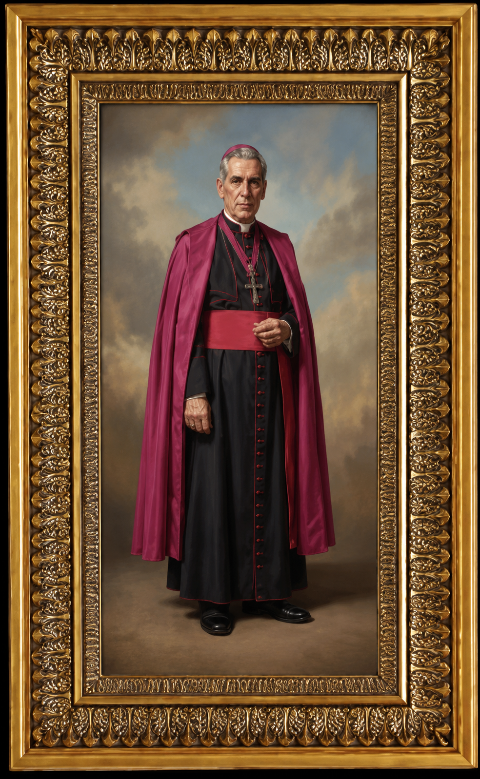 Framed artwork Fulton Sheen- 9" X 15"-TA153594