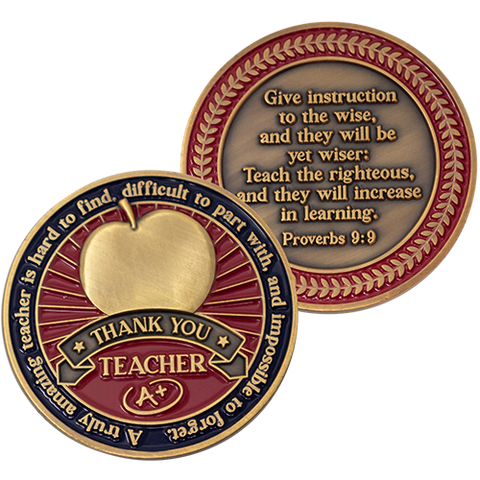 Teacher Appreciation Coins - FRCOIN45-4