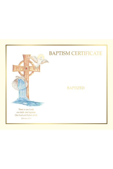 Baptism Certificate (Blank) - FQXS112