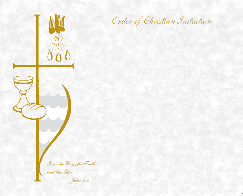 Order of Christian Initiation of Adults OCIA Certificate - FQXB519