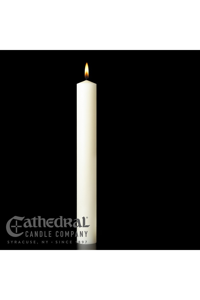 7/8" Diameter, 5" Height, 51% Beeswax Processional Candle