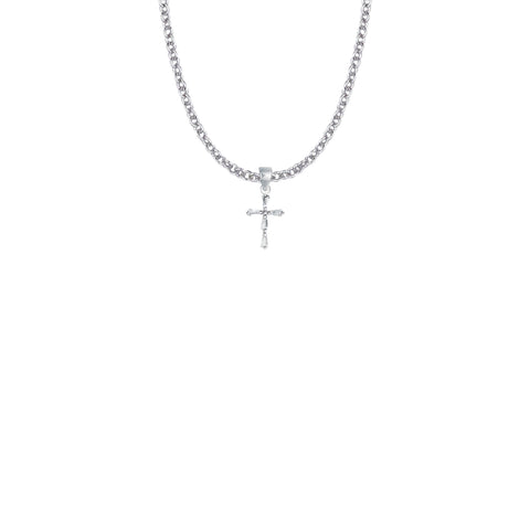 Stick Cross Necklace - WOSX8931SH